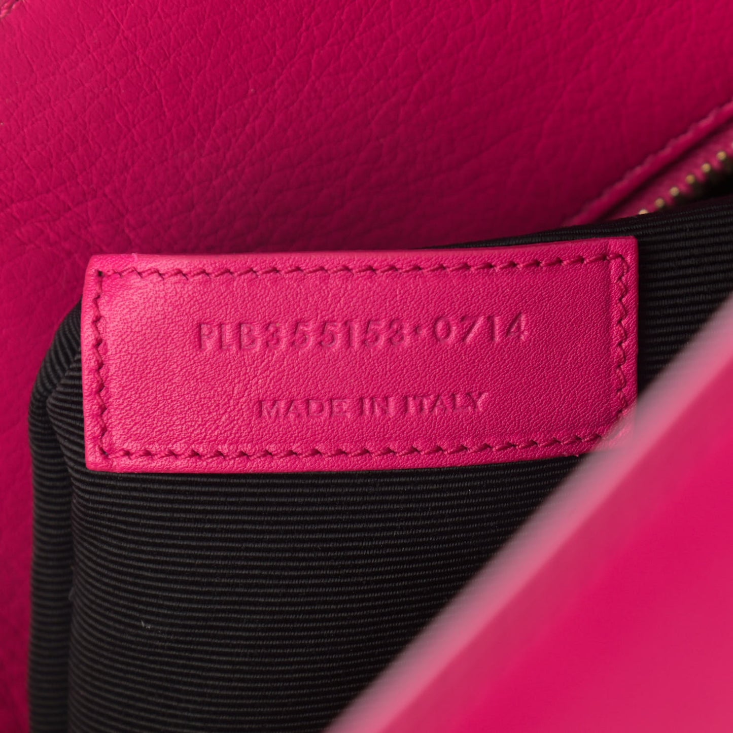 Calfskin Small Sac De Jour Lipstick Fuchsia