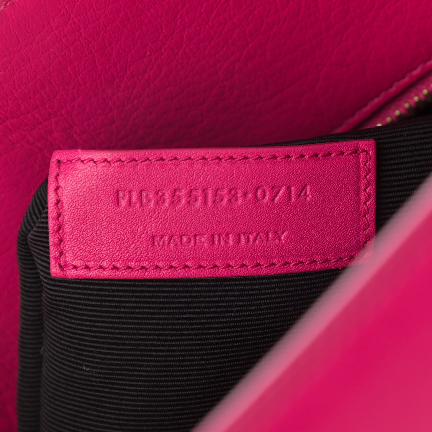 Saint Laurent Calfskin Small Sac De Jour Lipstick Fuchsia 7 of 10