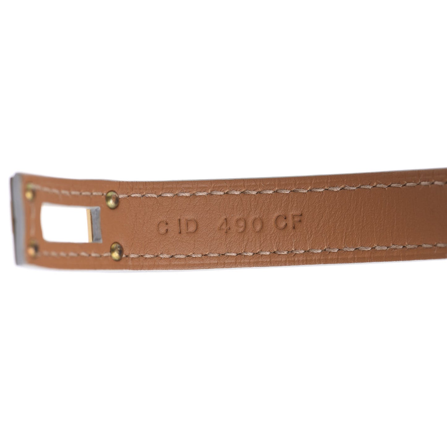 Epsom Kelly Double Tour Bracelet T2 White