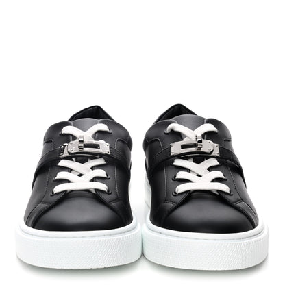 Hermes Calfskin Day Sneakers 38 Black 2 of 12