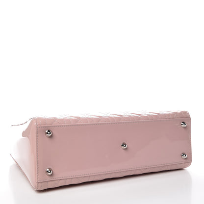Christian Dior Patent Cannage Large Lady Dior Light Pink 5 of 10