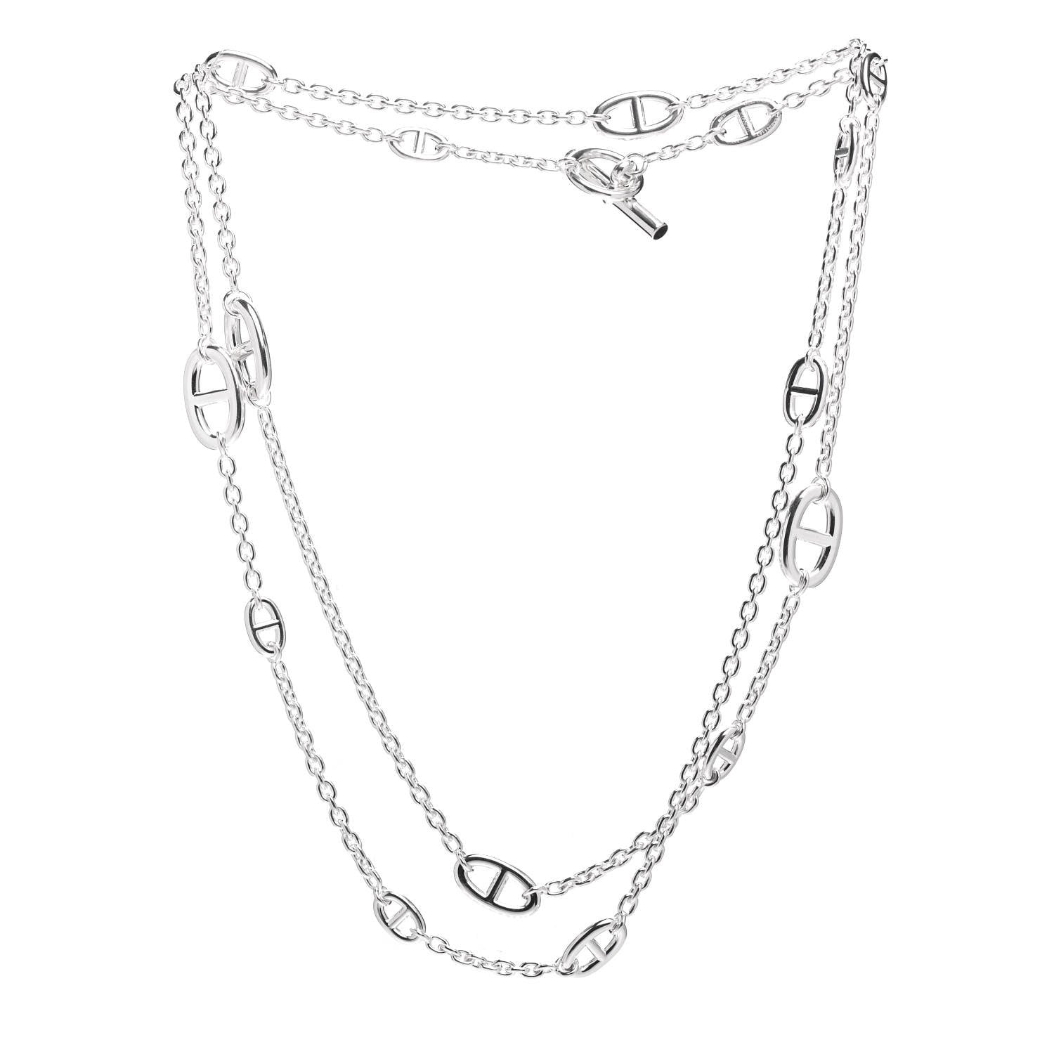 Hermes Sterling Silver Farandole Necklace 120 3 of 4