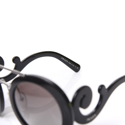 Prada Baroque Sunglasses SPR 13S Black 6 of 7