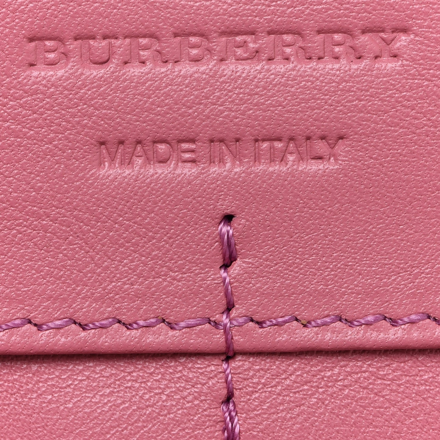 Calfskin Horseferry Check Porter Continental Wallet Mauve Pink