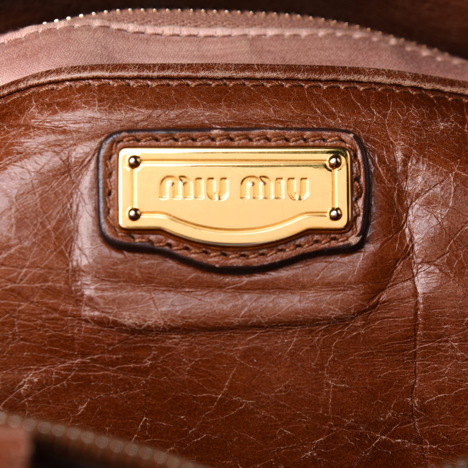 Miu Miu Vitello Lux Medium Bow Bag Palissandro 5 of 12