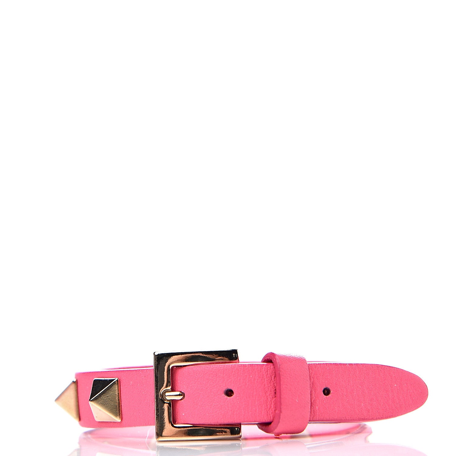 Valentino Garavani Vitello Rockstud Bracelet Pink 2 of 5
