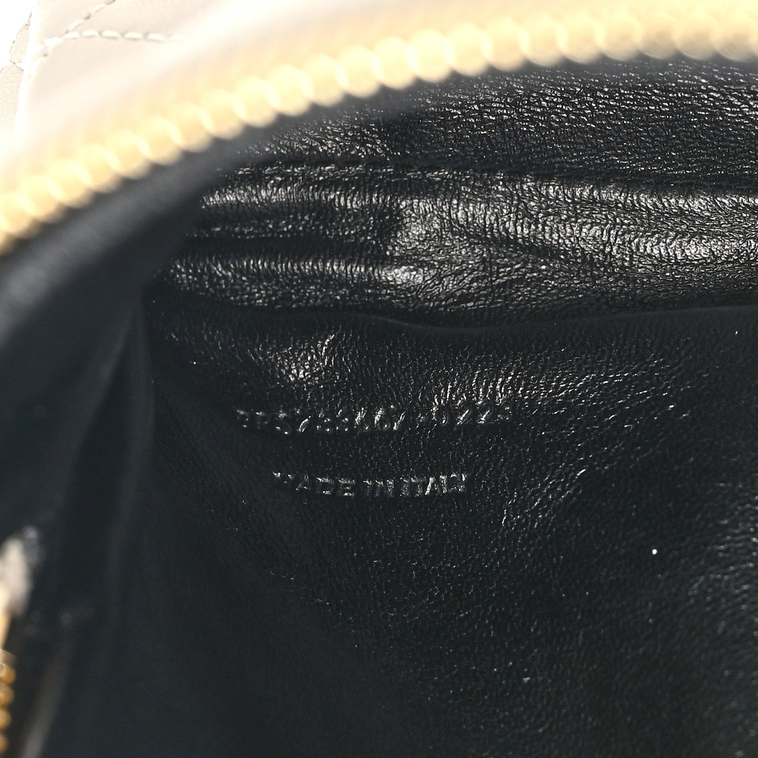 Saint Laurent Lambskin Quilted Gaby Zipped Pouch Crema Soft 7 of 11