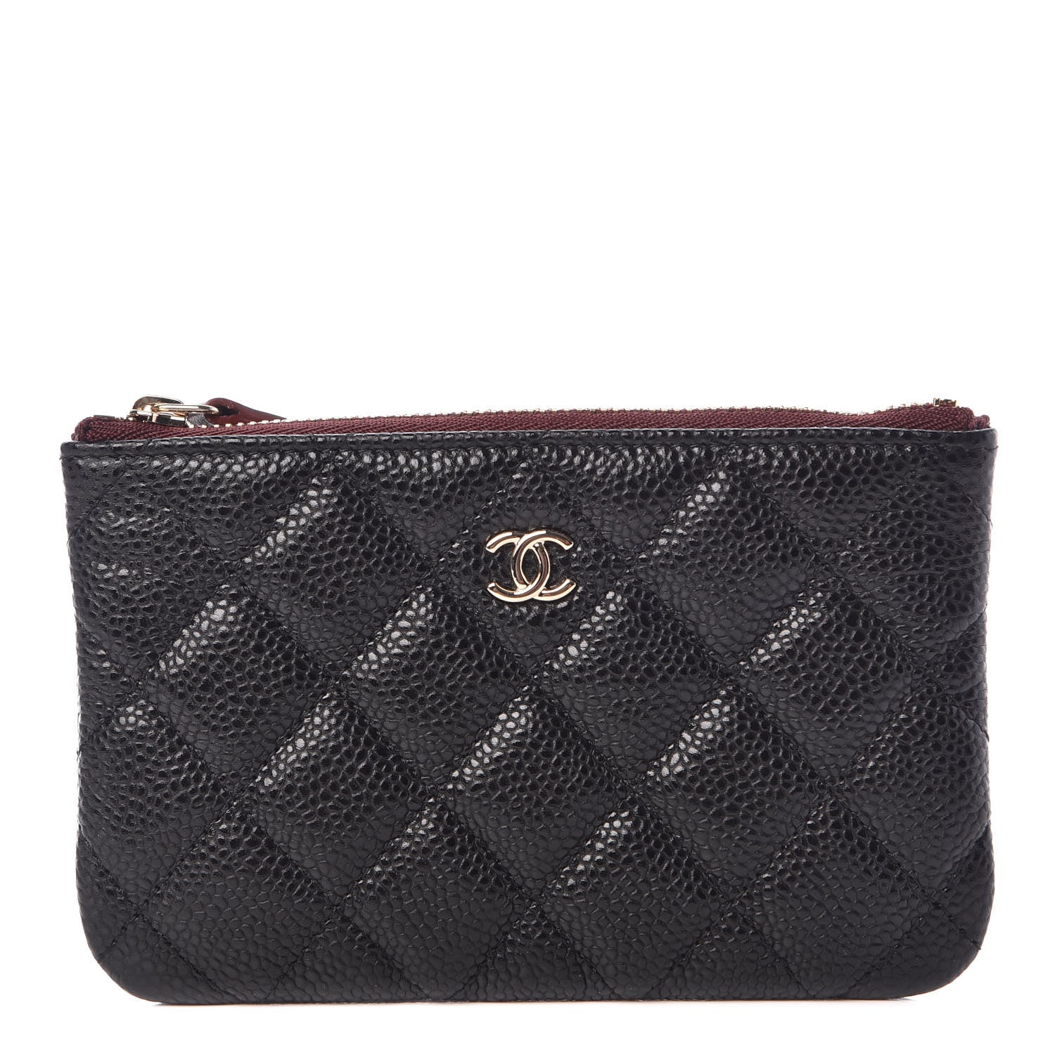 Chanel Caviar Quilted Small Cosmetic Case Black 1 of 8