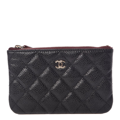 Chanel Caviar Quilted Small Cosmetic Case Black 1 of 8