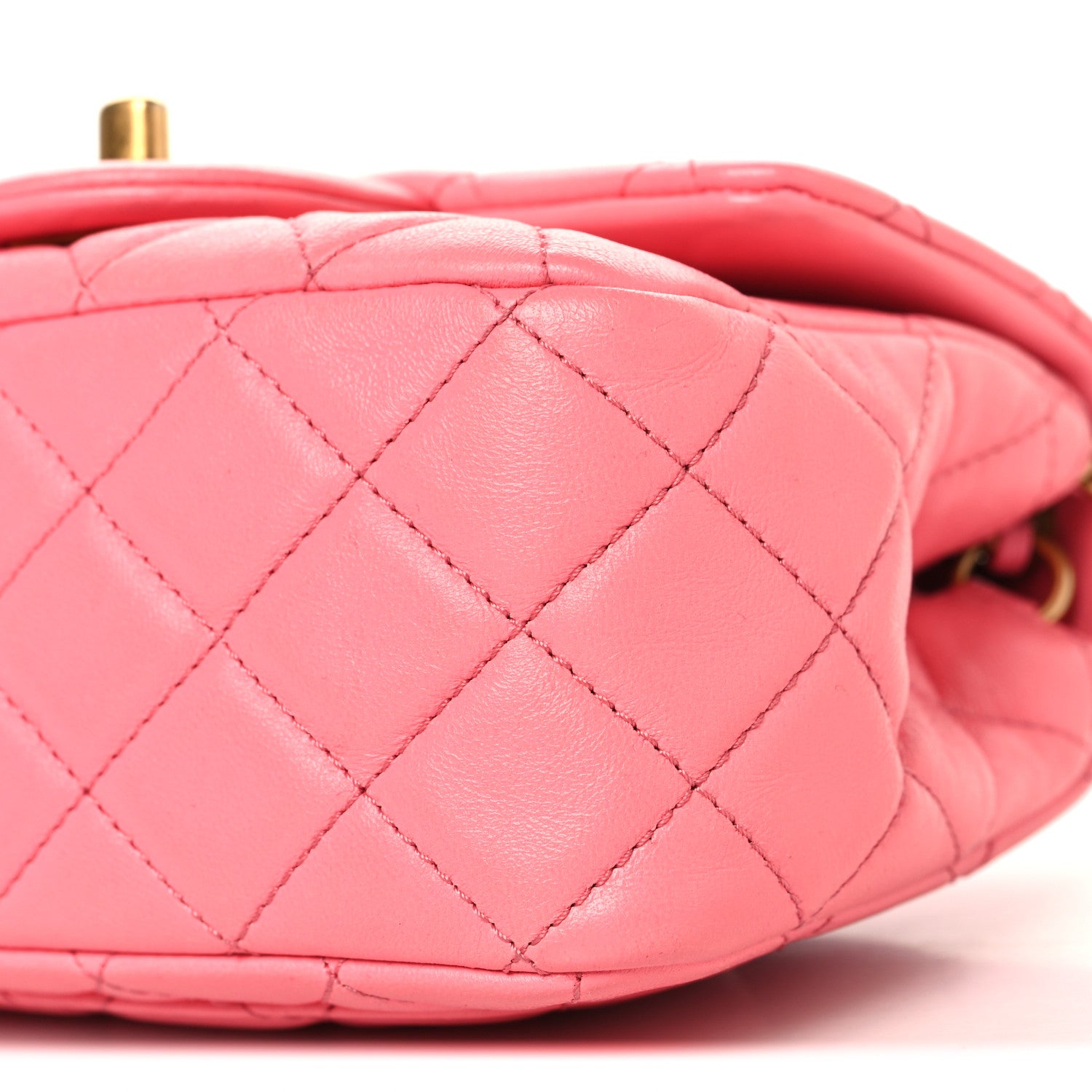 Chanel Lambskin Quilted Mini Pearl Crush Flap Pink 10 of 10