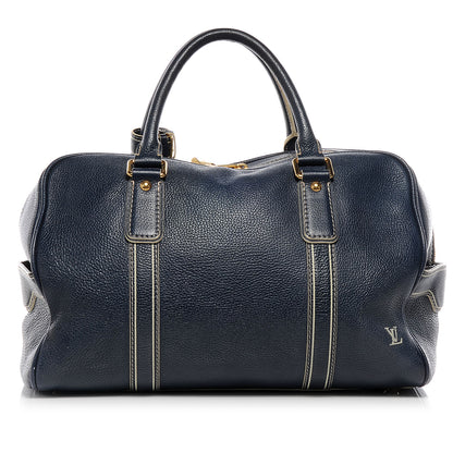 Louis Vuitton Tobago Leather Carryall Blue 1 of 7