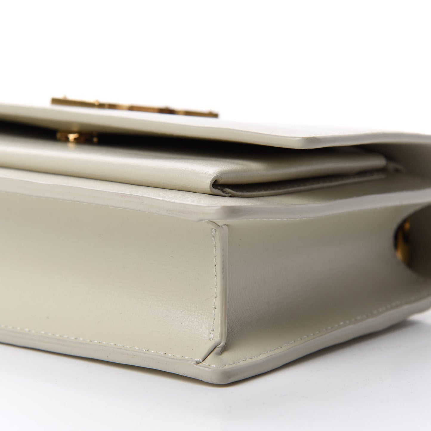 Calfskin Monogram Sunset Chain Wallet Blanc Vintage