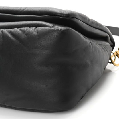 Off-White Calfskin Slouchy Nailed Clutch Black 10 of 10