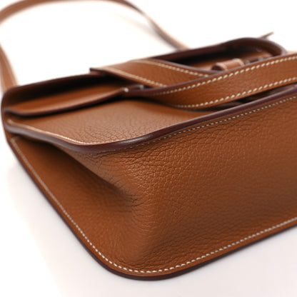 Hermes Taurillon Clemence Halzan 25 Gold 9 of 10