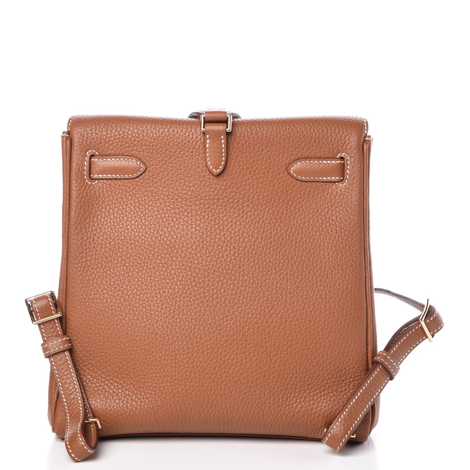 Hermes Taurillon Clemence Kelly Ado Backpack Gold 4 of 30