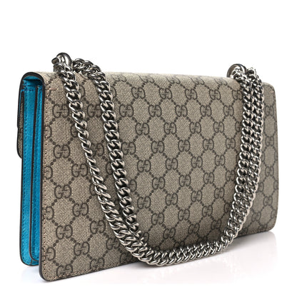 Gucci GG Supreme Monogram Small Dionysus Shoulder Bag Bright Turquoise 3 of 10