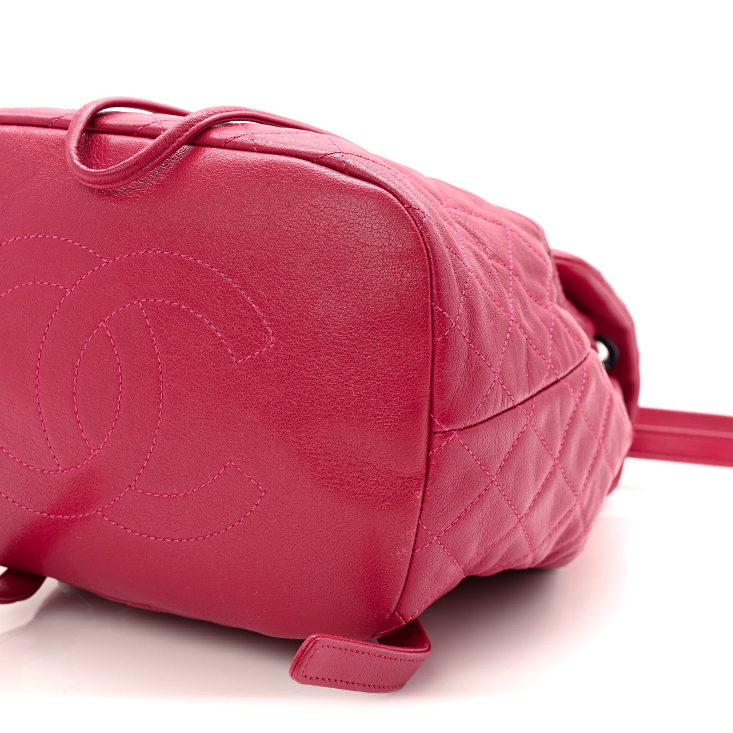 Chanel Calfskin Quilted Small Urban Spirit Backpack Dark Pink 10 of 10