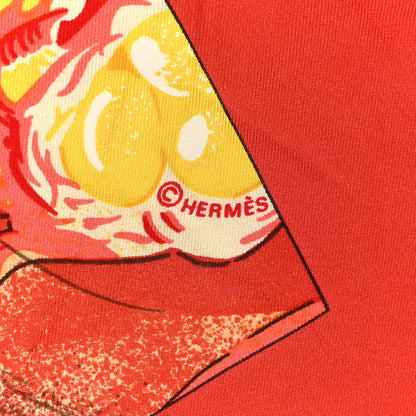 Hermes Silk Sulfure et Presse Papiers II Scarf 90 3 of 8