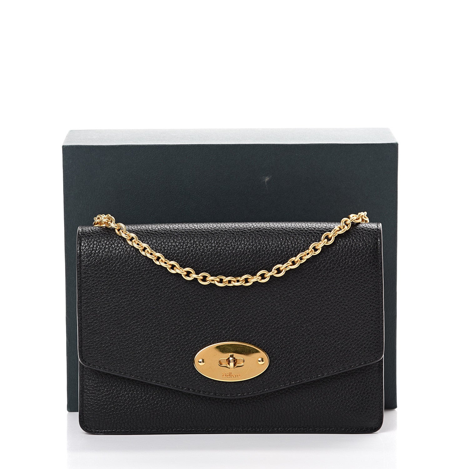 Mulberry Small Classic Grain Calfskin Small Darley Black 15 of 15