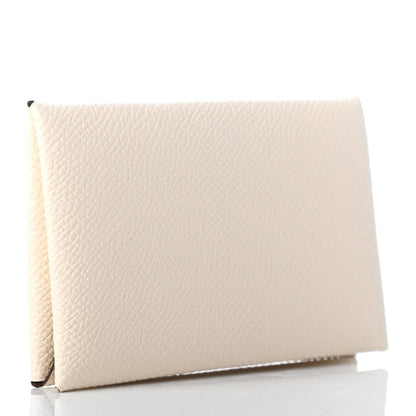 Hermes Epsom Verso Calvi Card Case Nata Sesame 3 of 8