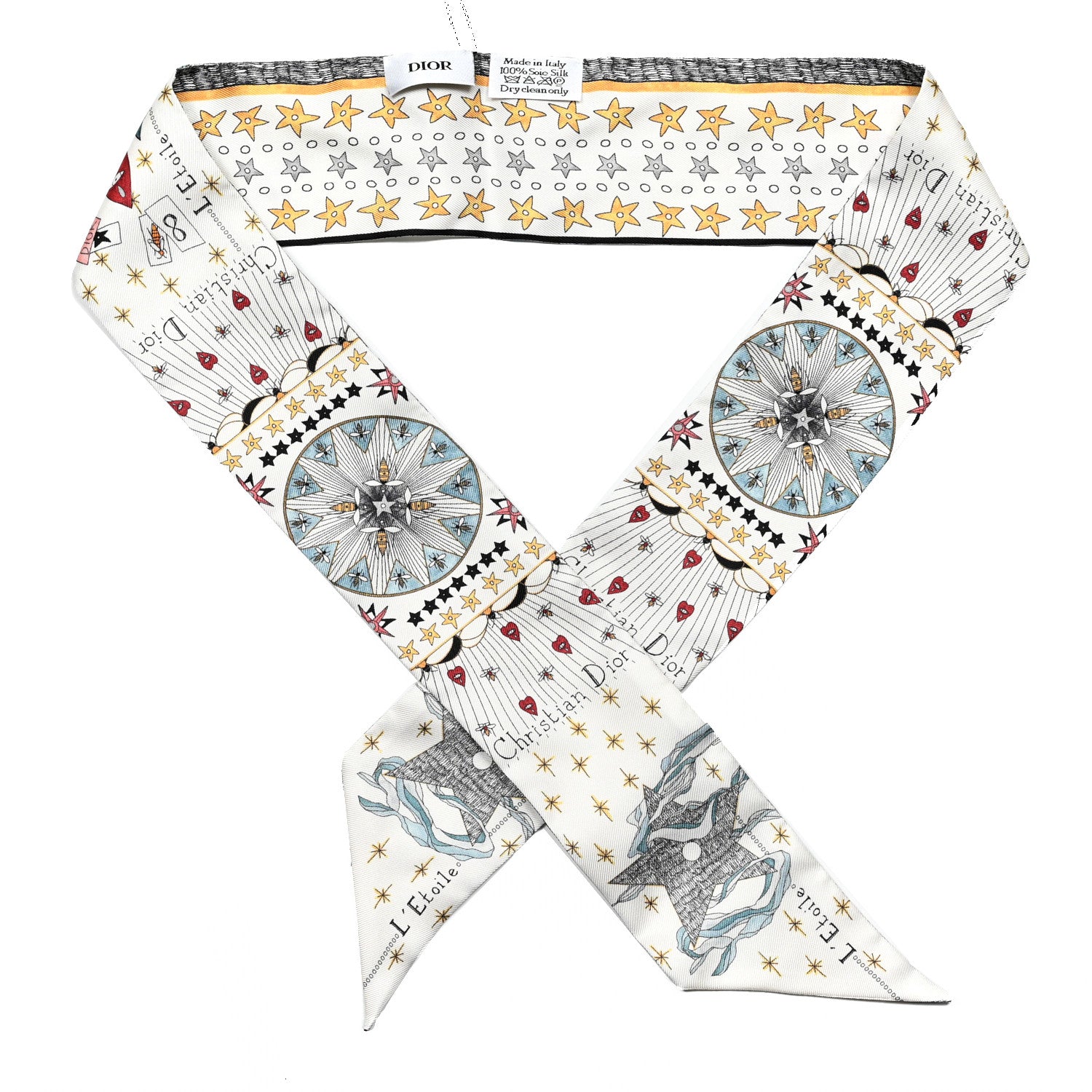 Christian Dior Silk L'Etoile Mitzah Scarf 1 of 3