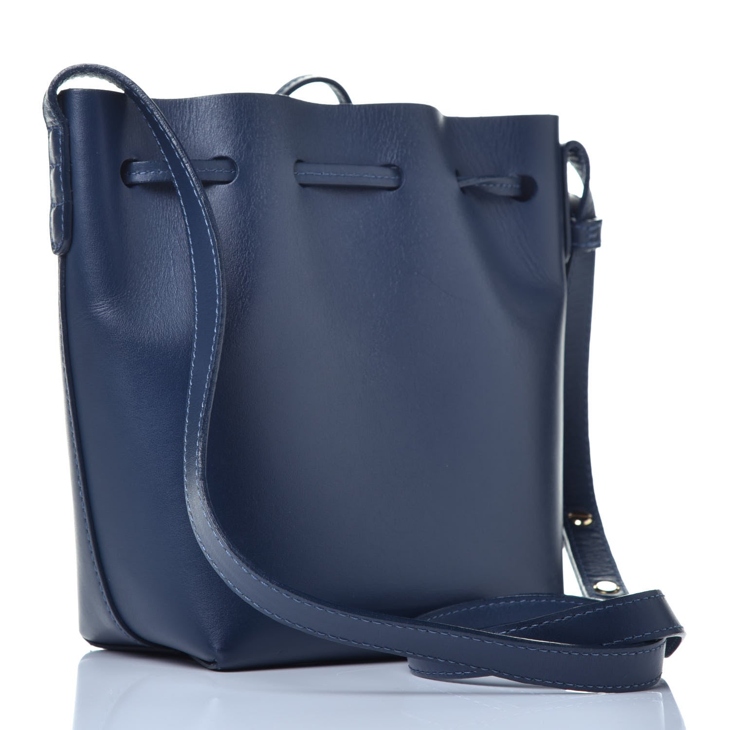 Mansur Gavriel Calfskin Mini Bucket Bag Blue 3 of 9
