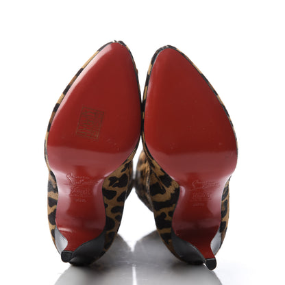 Christian Louboutin Pony Hair Alta Ariella Talon Boots 36.5 Leopard 5 of 7