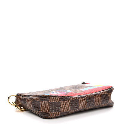 Louis Vuitton Damier Ebene 2016 Christmas Animation Mini Pochette Accessories 4 of 7