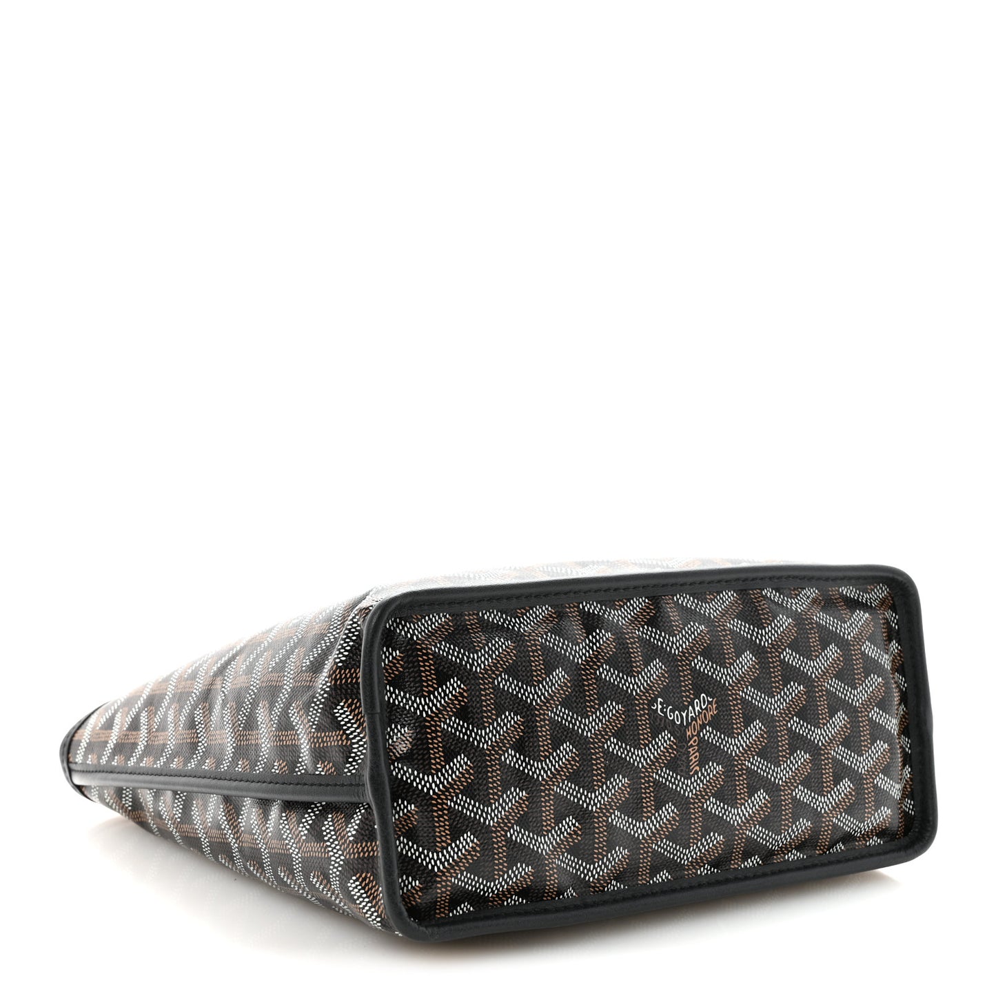 Goyardine Coeur Reversible Mini Anjou Black