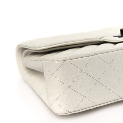 Chanel Crumpled Calfskin Quilted Medium Double Flap White 8 of 10