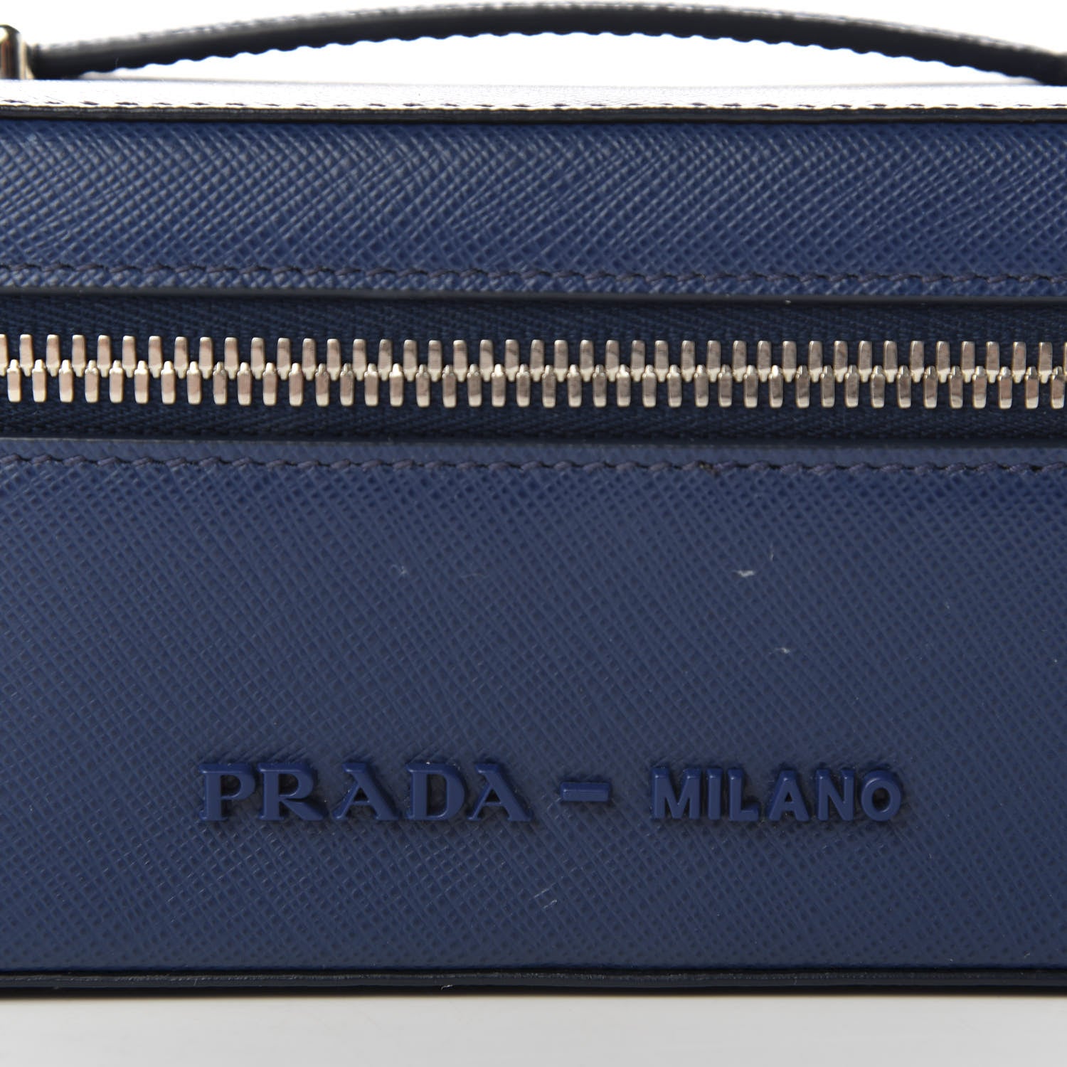 Prada Saffiano Beauty Small Pouch Bluette Astrale 8 of 10