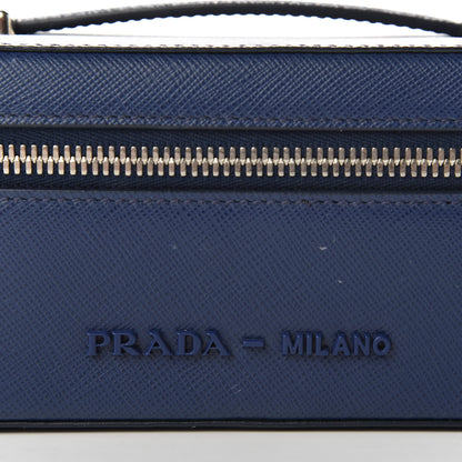 Prada Saffiano Beauty Small Pouch Bluette Astrale 8 of 10