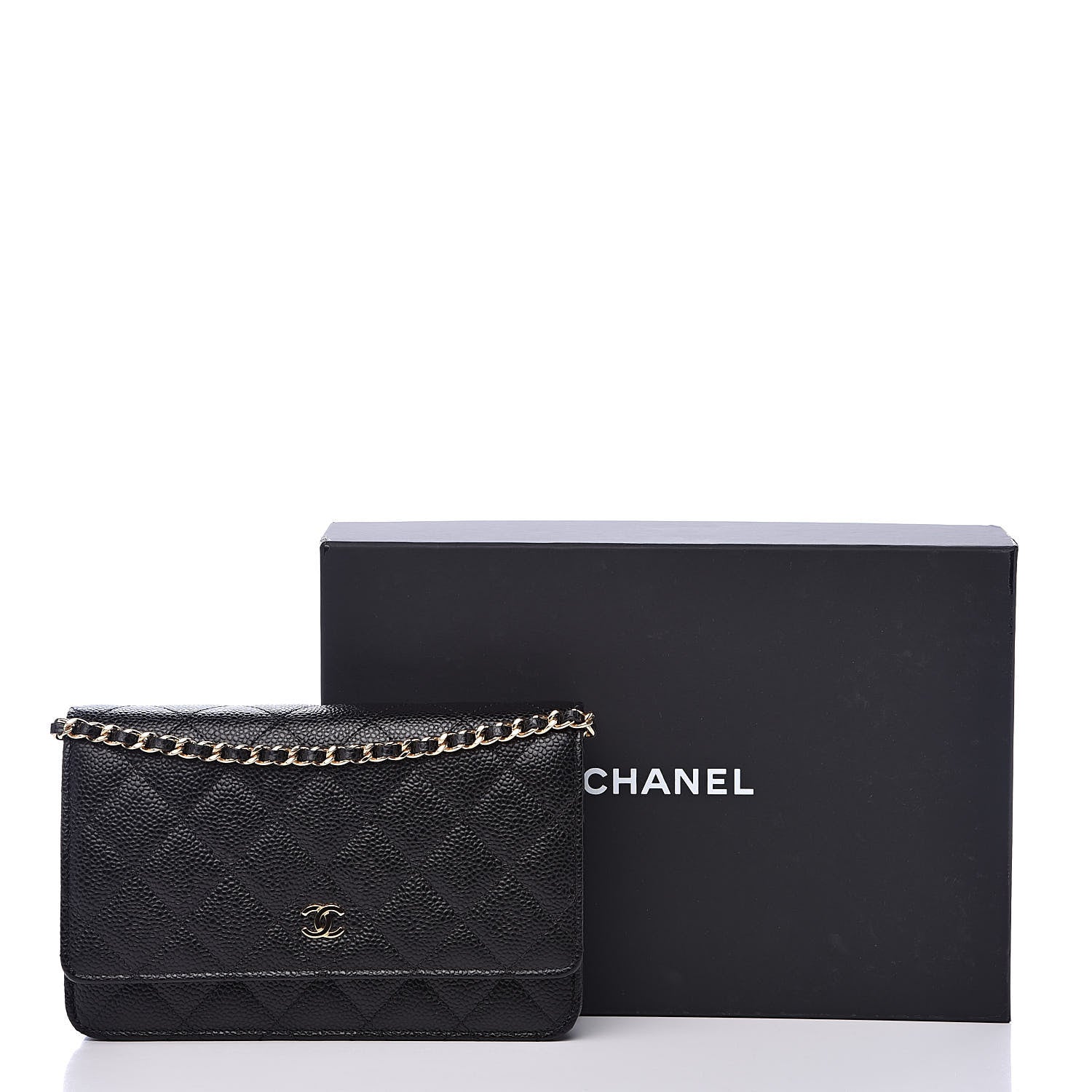 Chanel Caviar Quilted Wallet On Chain WOC Black 11 of 11