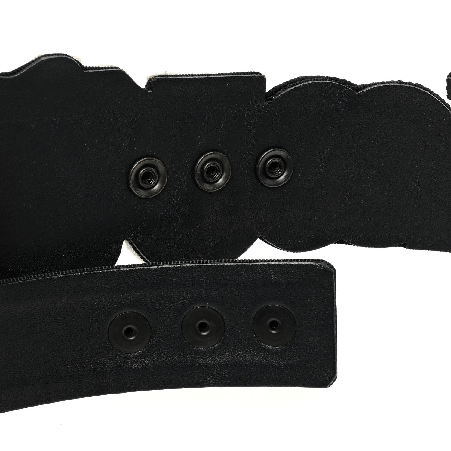 Chanel Embroidered Grosgrain Belt 90 36 Black 4 of 4