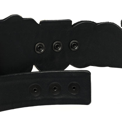 Chanel Embroidered Grosgrain Belt 90 36 Black 4 of 4