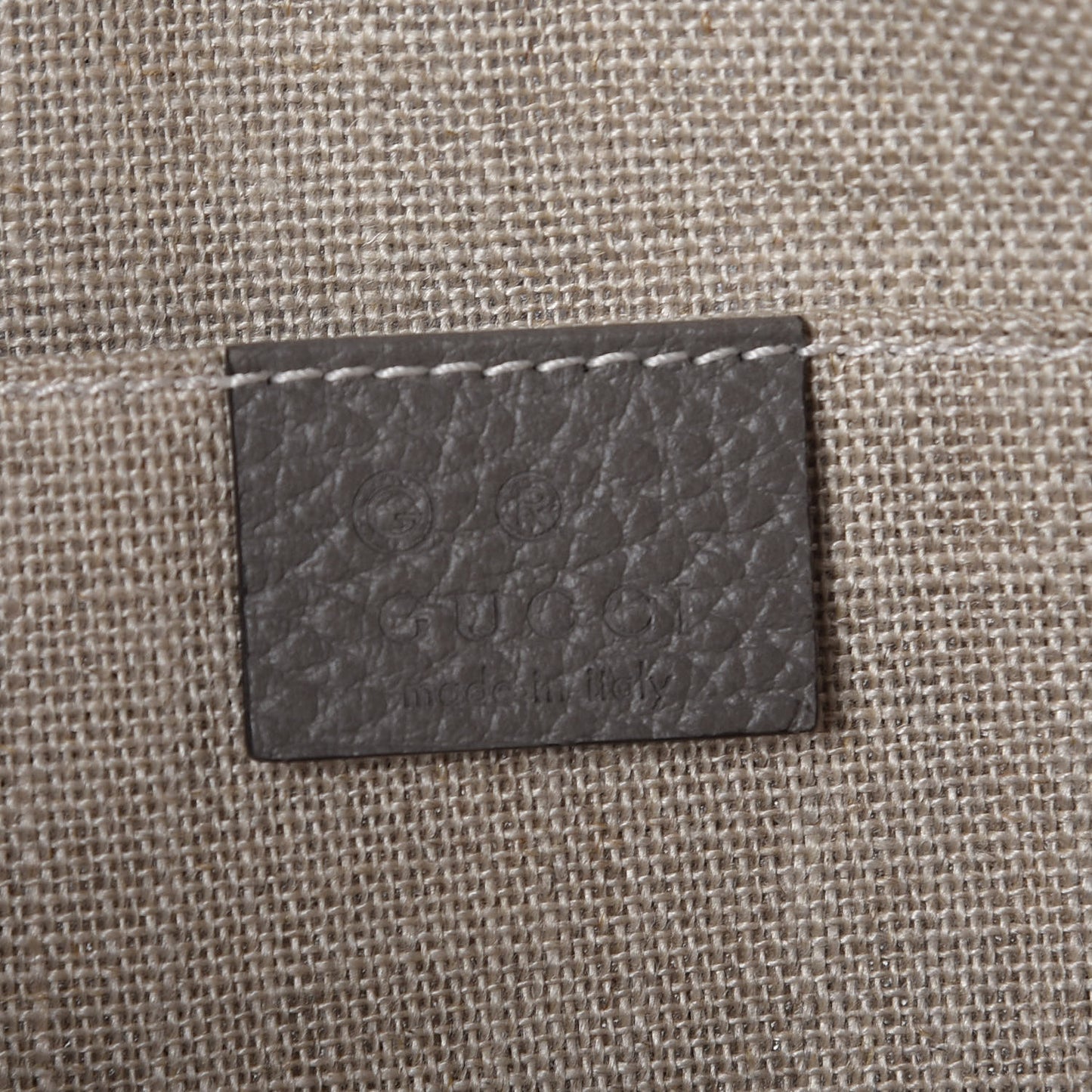 Calfskin Large Bamboo Clutch Grey