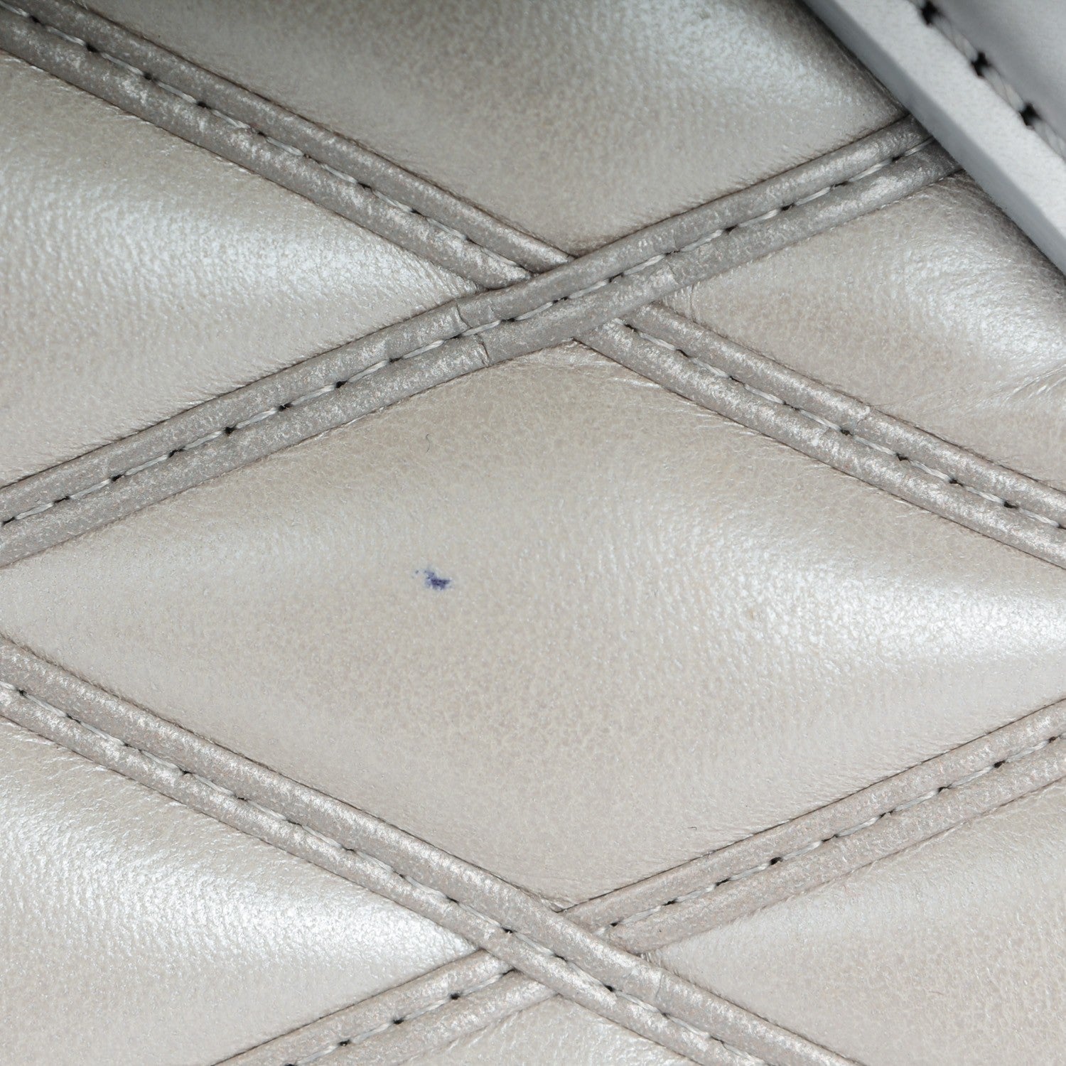 Louis Vuitton Lambskin Malletage Mini Dora Silver 9 of 9