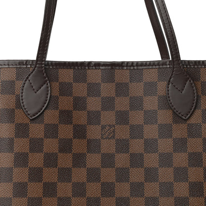 Louis Vuitton Damier Ebene Neo Neverfull MM Rose Ballerine 8 of 13