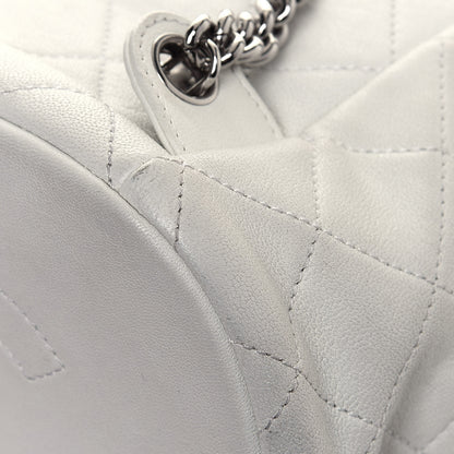 Chanel Lambskin Quilted Metallic Bubble Backpack White 11 of 14