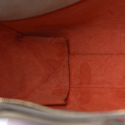 Celine Grained Calfskin Small Vertical Bi-Cabas Beige Red 9 of 17