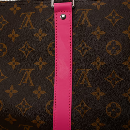 Louis Vuitton Monogram Macassar Keepall Bandouliere 50 Fuchsia 10 of 10