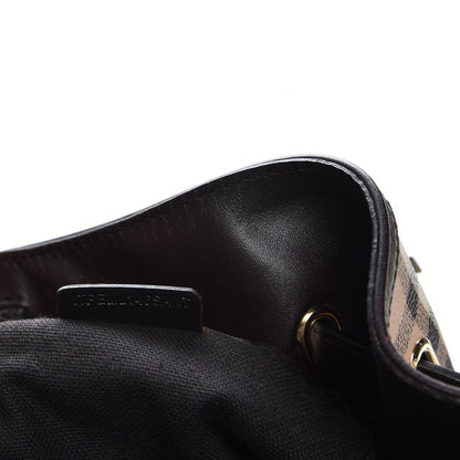 Burberry Haymarket Check Medium Willenmore Hobo Chocolate 12 of 12