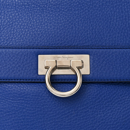 Salvatore Ferragamo Grained Calfskin Sofia Satchel Blue 8 of 12