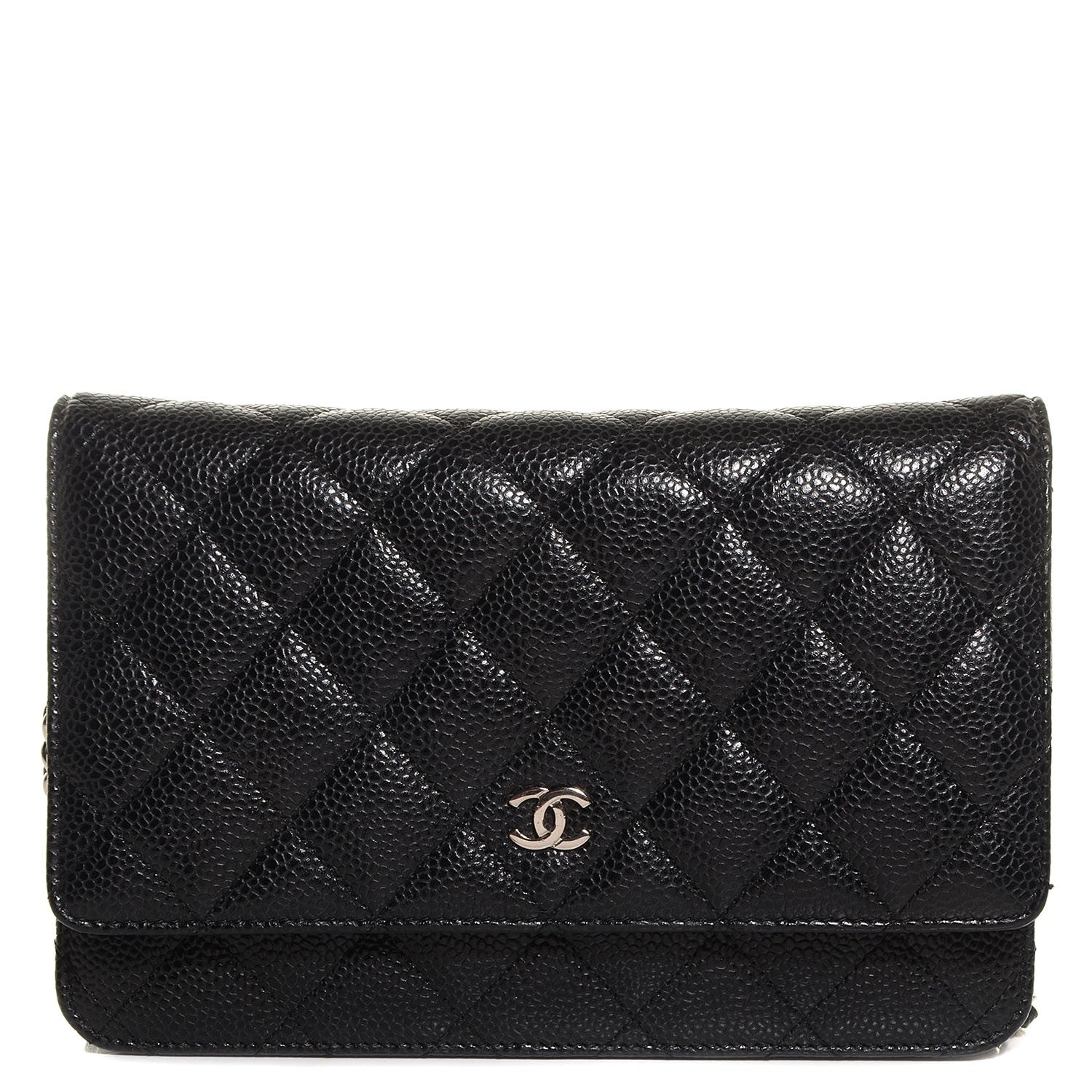 Chanel Caviar Quilted Wallet On Chain WOC Black 1 of 10
