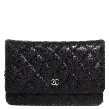 Chanel Caviar Quilted Wallet On Chain WOC Black 1 of 10