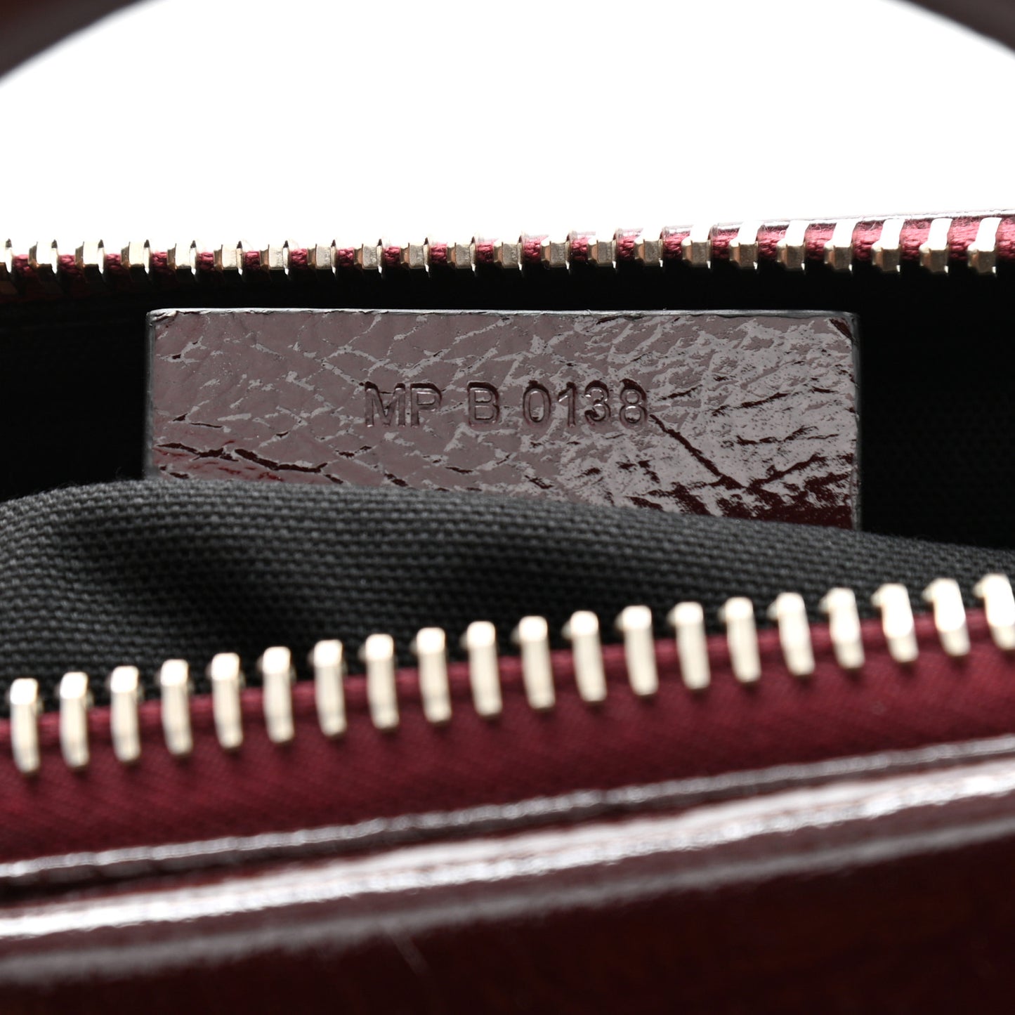 Crinkled Patent Deerskin Small Antigona Aubergine