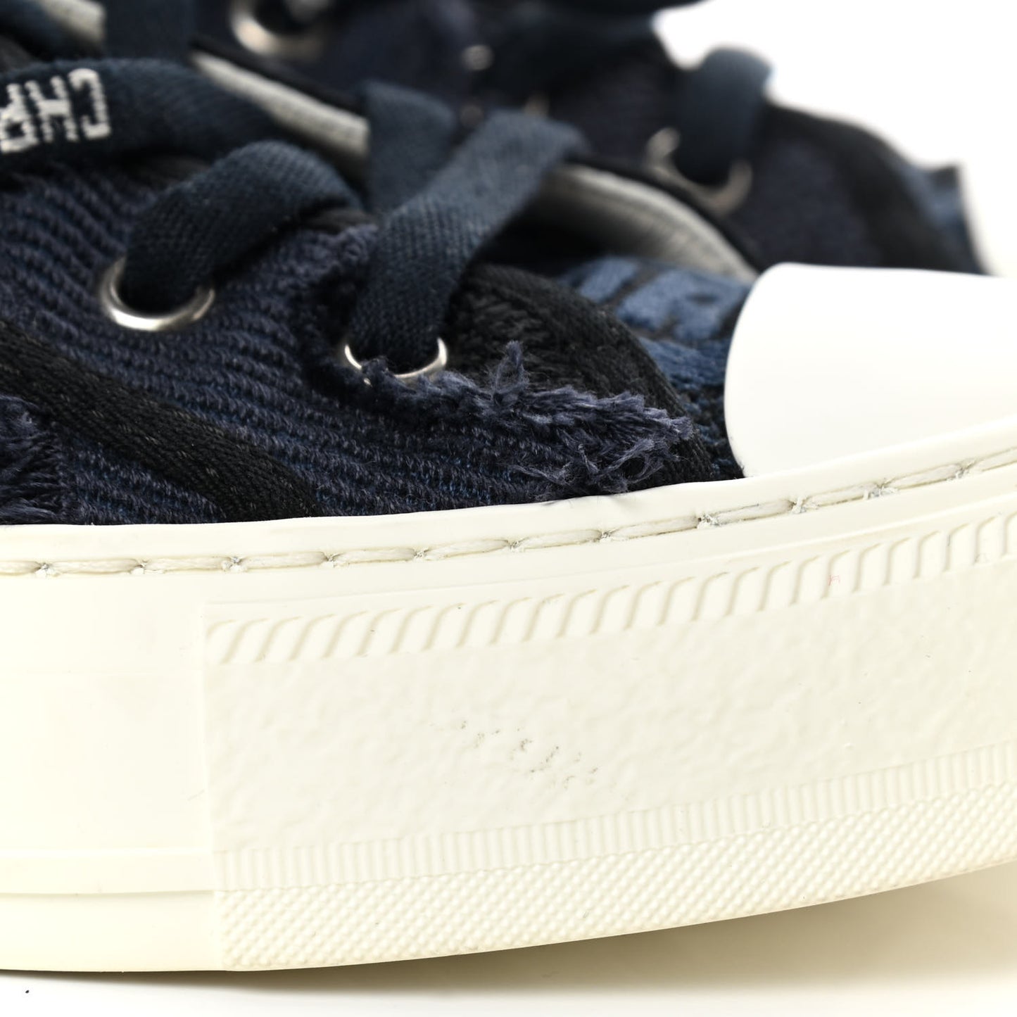 Canvas Camouflage Walk'N'Dior Low Top Sneakers 37 Deep Blue