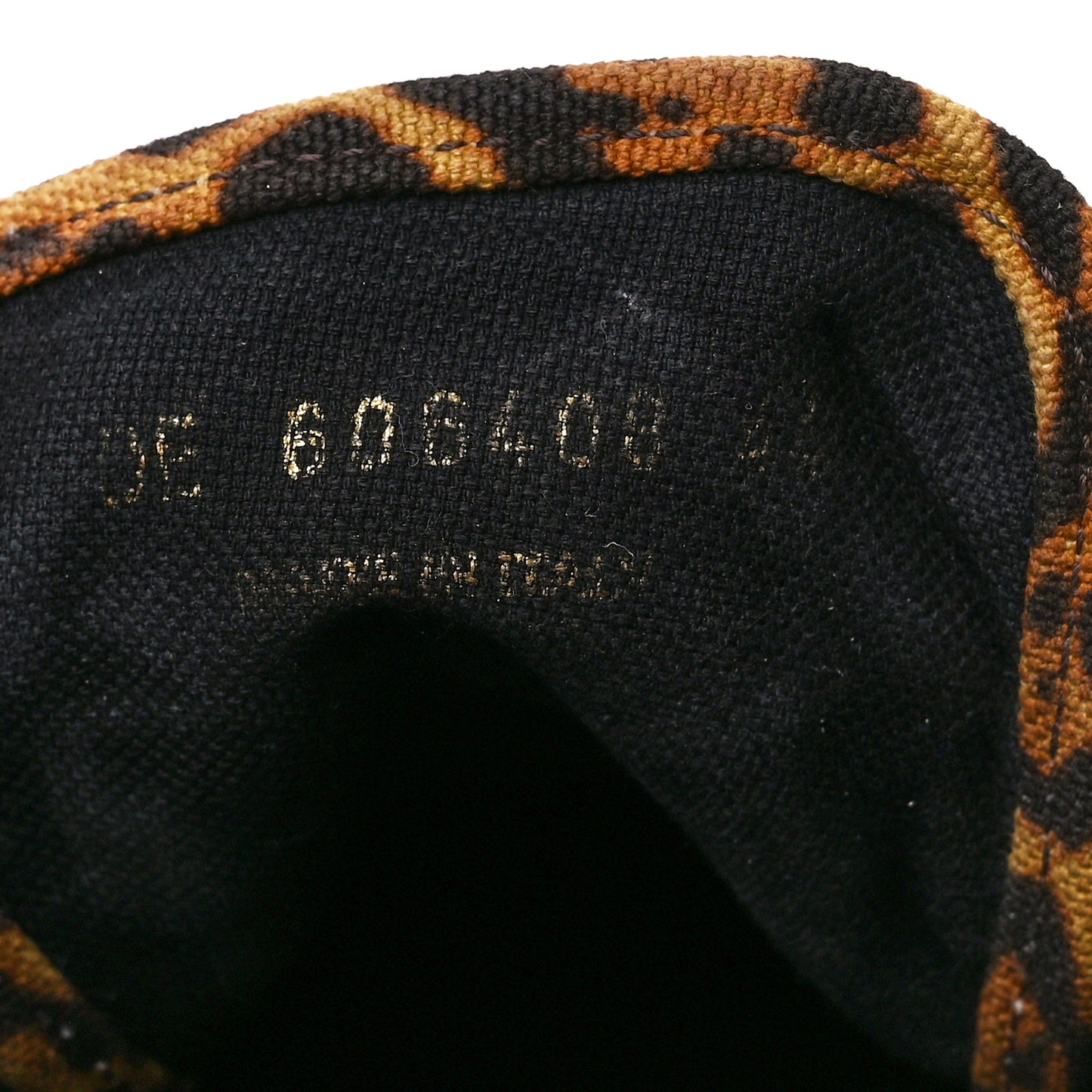 Canvas Leopard Print Malibu Low Top Sneaker 44 Brown