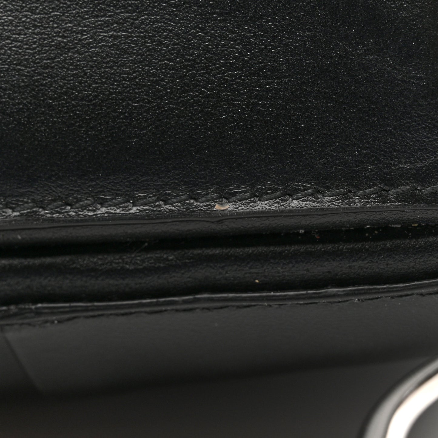 Calfskin GG Tennis Embossed Bi-Fold Wallet Black