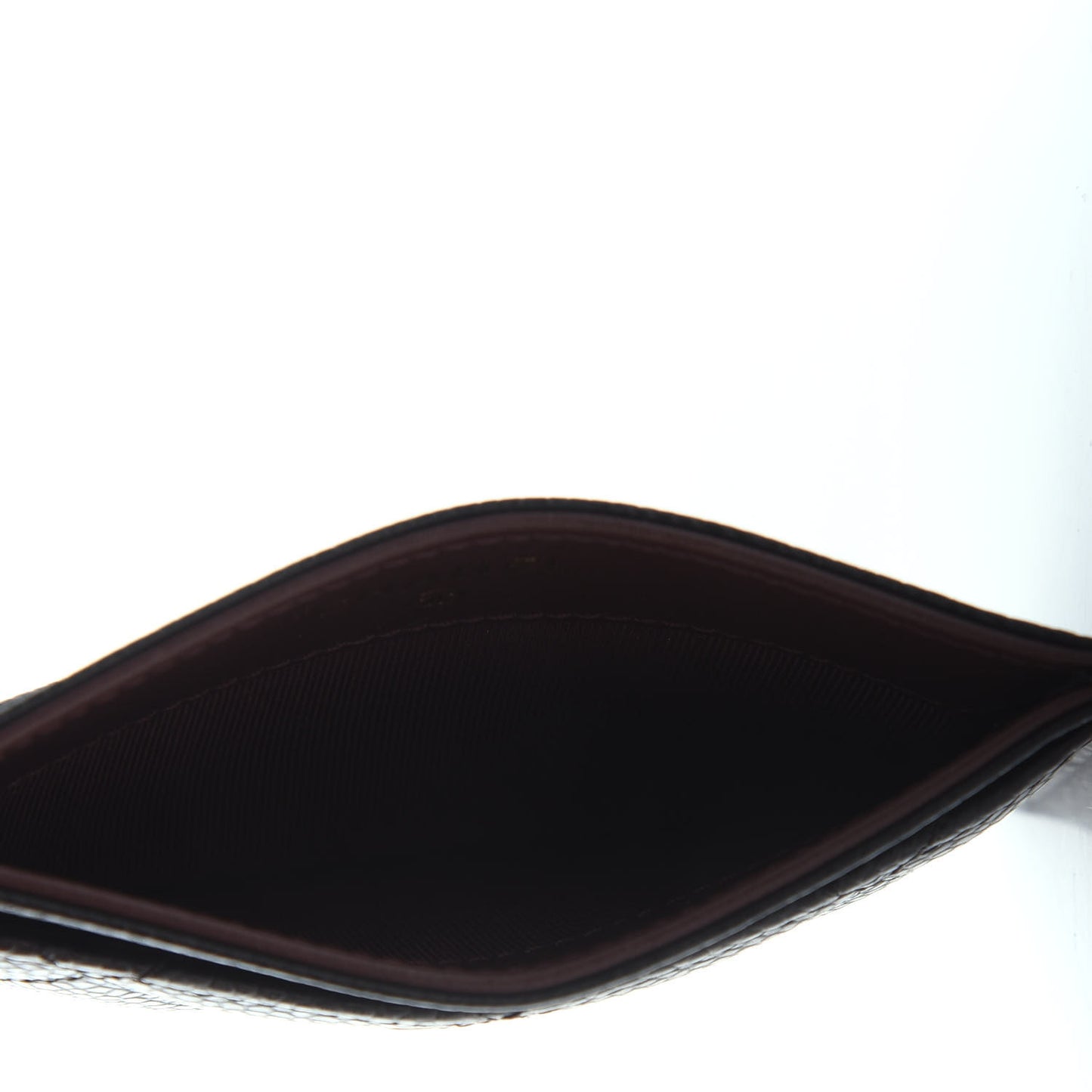 Caviar Quilted Card Holder Black